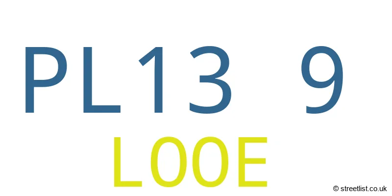A word cloud for the PL13 9 postcode